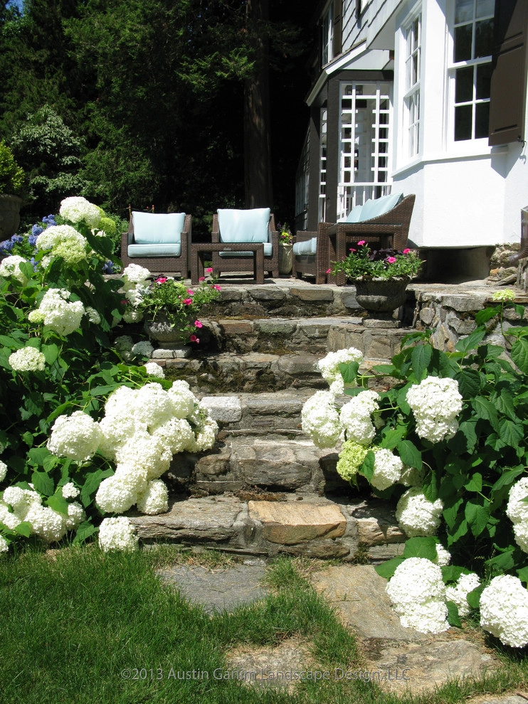 Blue and White Poolside Garden - Westport, CT by Austin Ganim Landscape Design, LLC - Photo 4