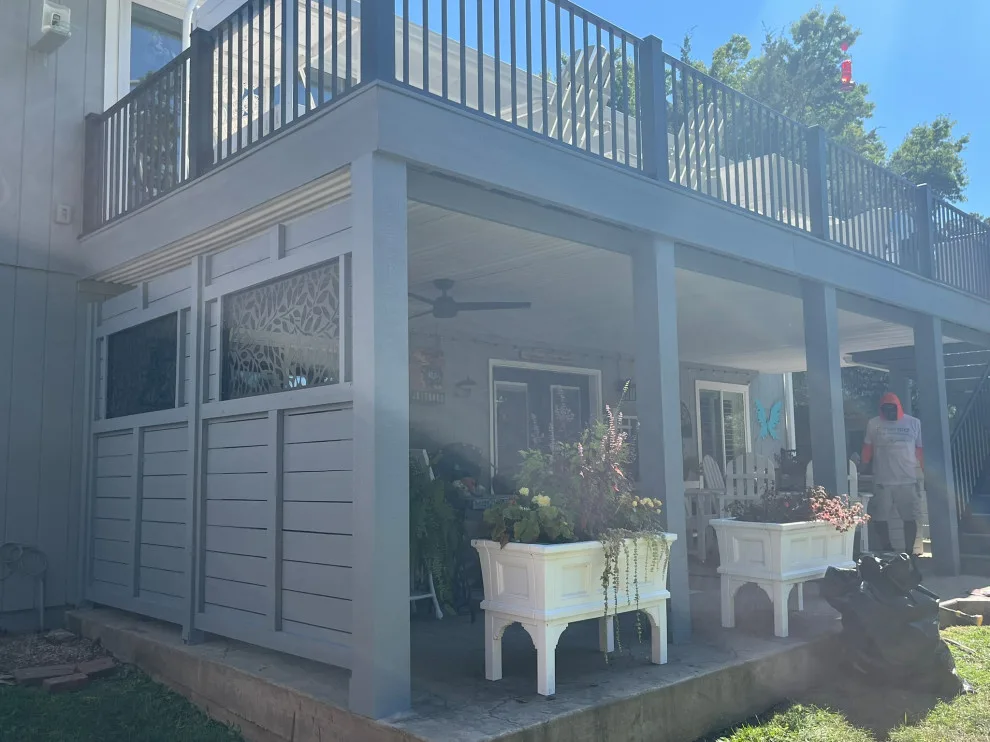 Lake Waukomis Composite Deck Construction by Elite One, Inc. - Photo 8
