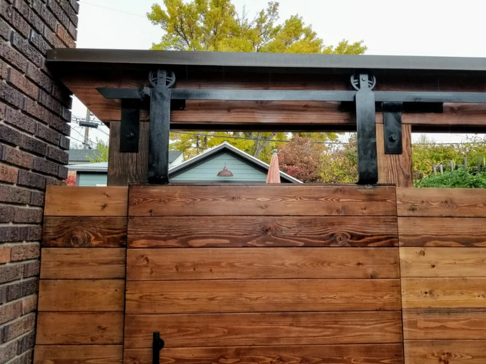 BACKYARD BARN DOOR ENTRANCE by Preferred Aluminum & Remodeling Inc. - Photo 2