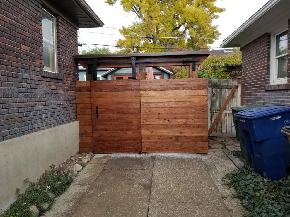 BACKYARD BARN DOOR ENTRANCE by Preferred Aluminum & Remodeling Inc. - Photo 4