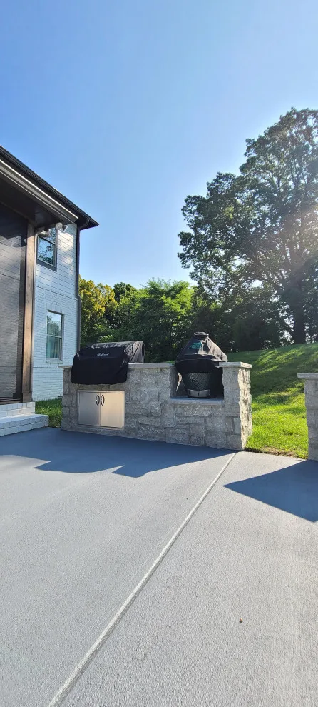 Bespoke fireplace, masonry, and screened porch by Stratton Exteriors - Photo 22