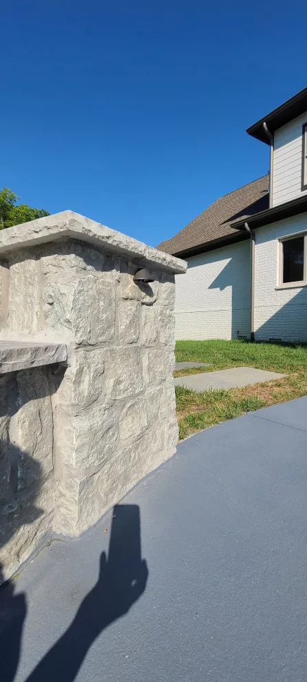 Bespoke fireplace, masonry, and screened porch by Stratton Exteriors - Photo 4