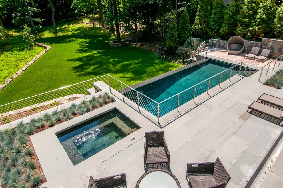 Westchester Transitional Landscape and Pool by Sean Jancski Landscape Architects LLC - Photo 4