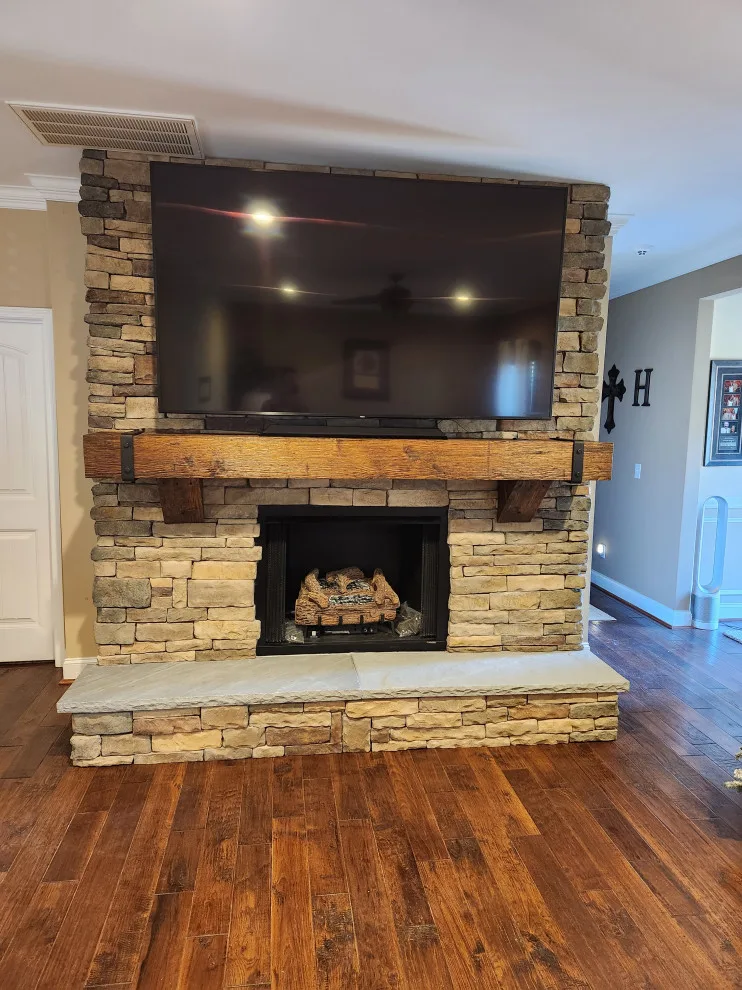 Fireplace enhancements by RTR Homes - Photo 9