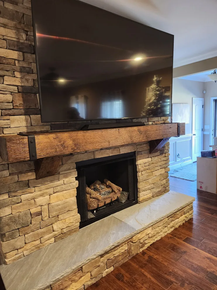 Fireplace enhancements by RTR Homes - Photo 7