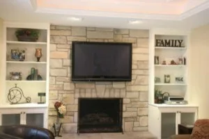 Bookshelf Fireplaces by HX Home Solutions And North Star Stone - Photo 9