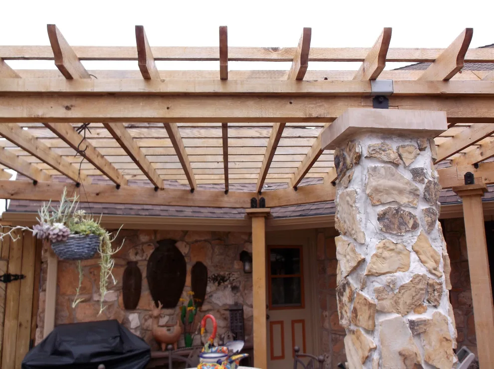 Living in a Golf Course Beneath a Custom Pergola by Contracting In Carpentry LLC - Photo 2