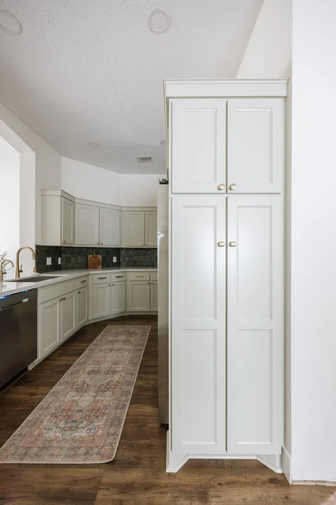 Beautiful Green Kitchen and Fireplace Renovation by Buck The Builder - Photo 3