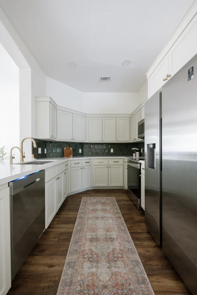 Beautiful Green Kitchen and Fireplace Renovation by Buck The Builder - Photo 16