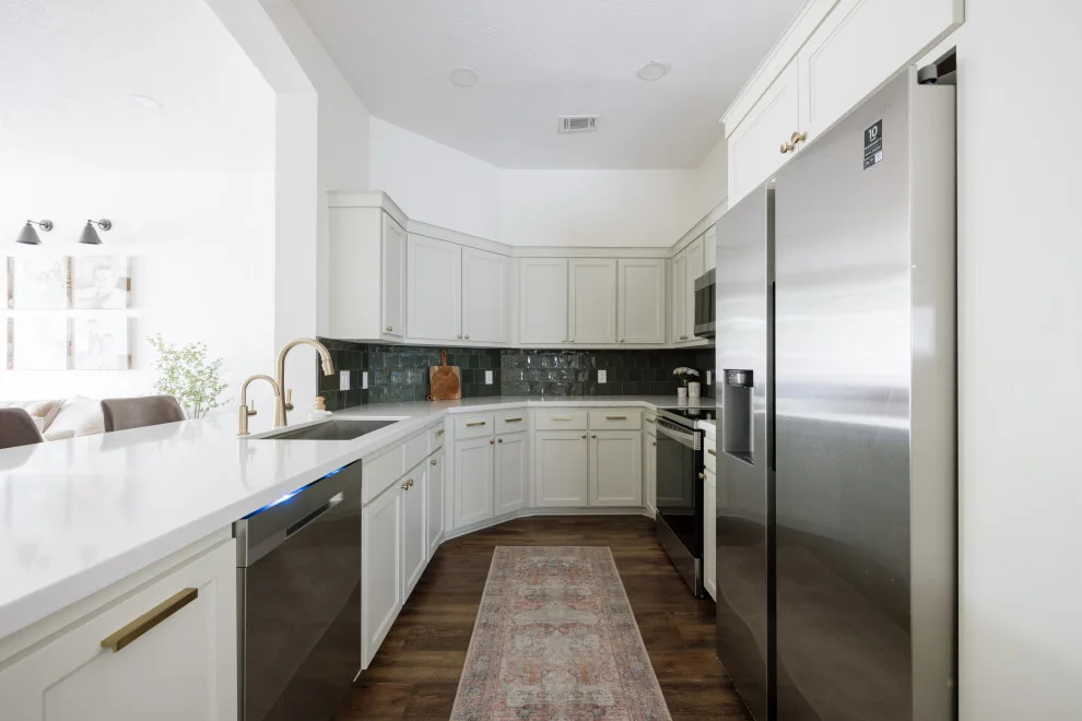 Beautiful Green Kitchen and Fireplace Renovation by Buck The Builder - Photo 17