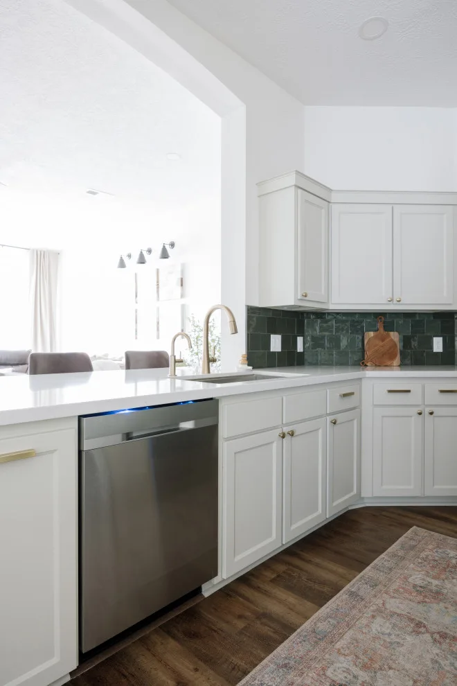 Beautiful Green Kitchen and Fireplace Renovation by Buck The Builder - Photo 7