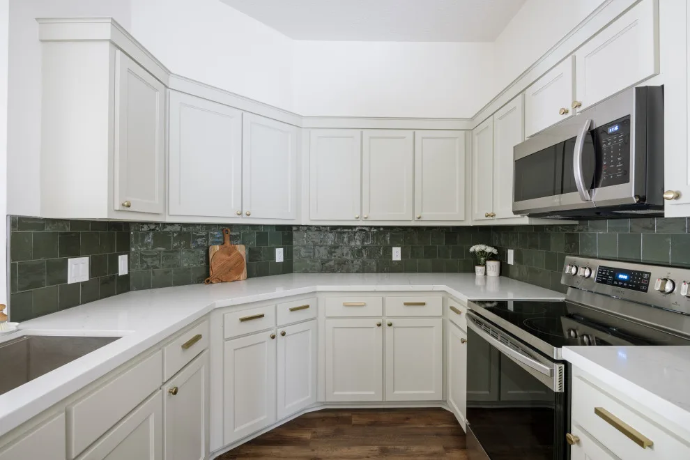 Beautiful Green Kitchen and Fireplace Renovation by Buck The Builder - Photo 22