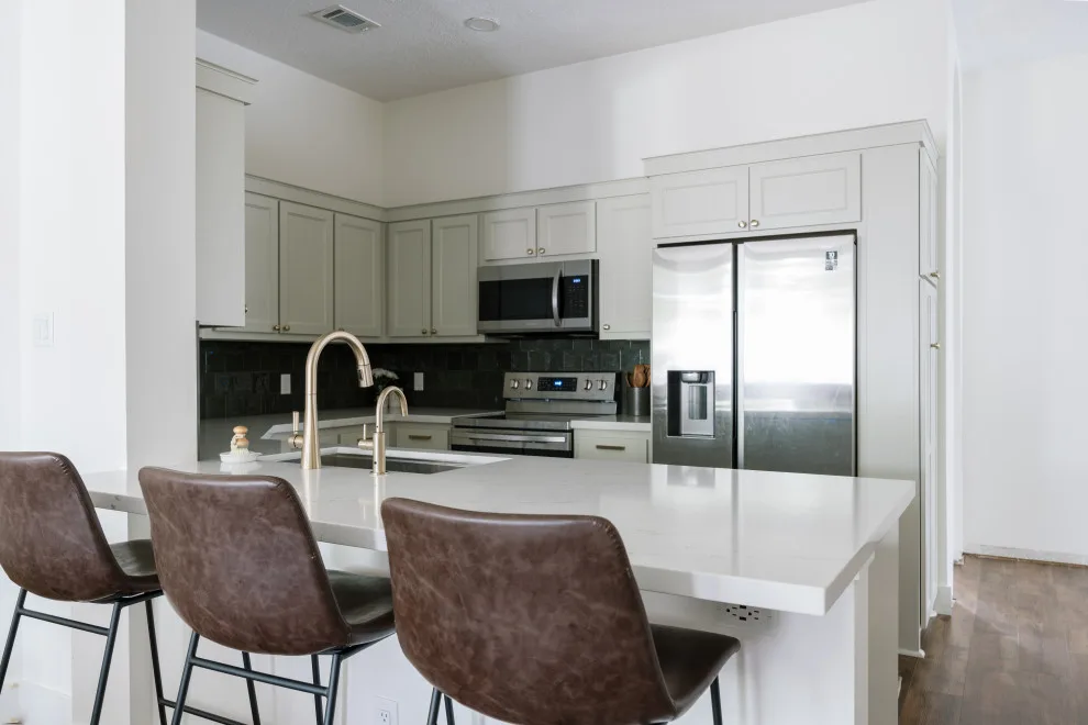 Beautiful Green Kitchen and Fireplace Renovation by Buck The Builder - Photo 24
