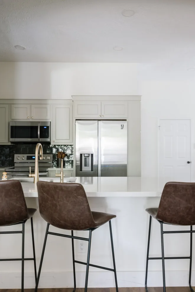 Beautiful Green Kitchen and Fireplace Renovation by Buck The Builder - Photo 19