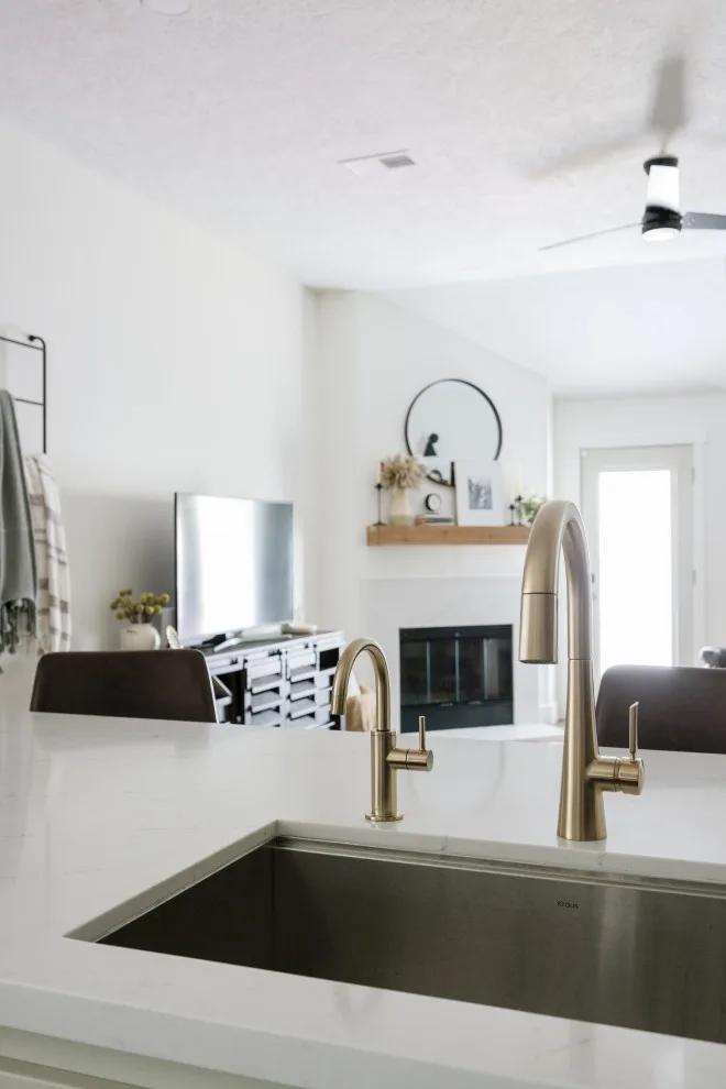 Beautiful Green Kitchen and Fireplace Renovation by Buck The Builder - Photo 6