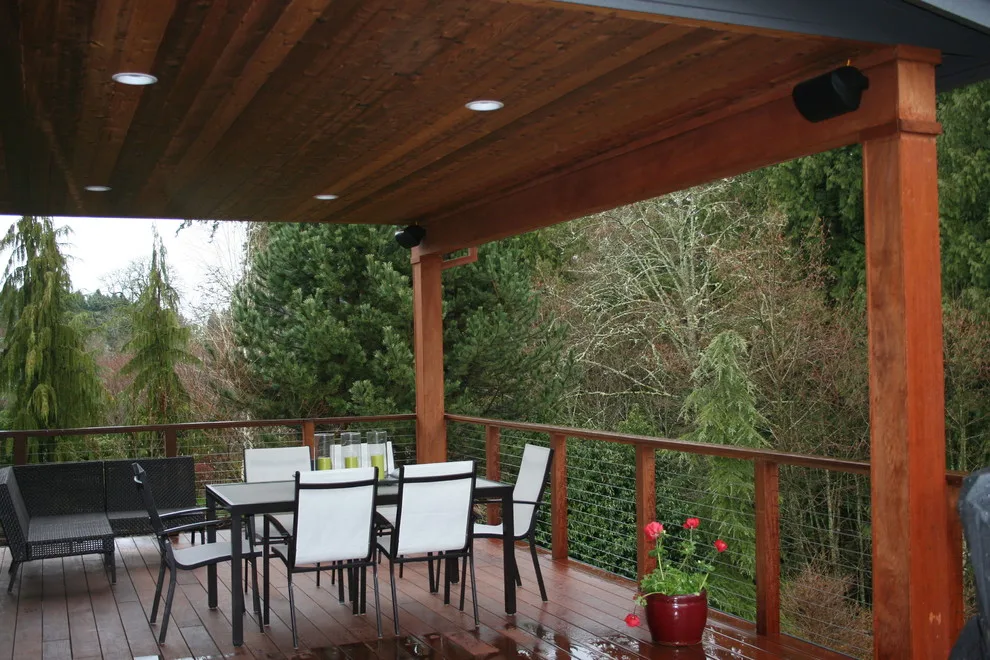 Happy Valley Roofed Deck Expansion by Fouch Building & Remodeling - Photo 4