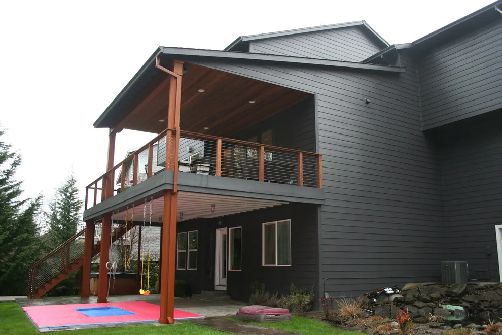 Happy Valley Roofed Deck Expansion by Fouch Building & Remodeling - Photo 6