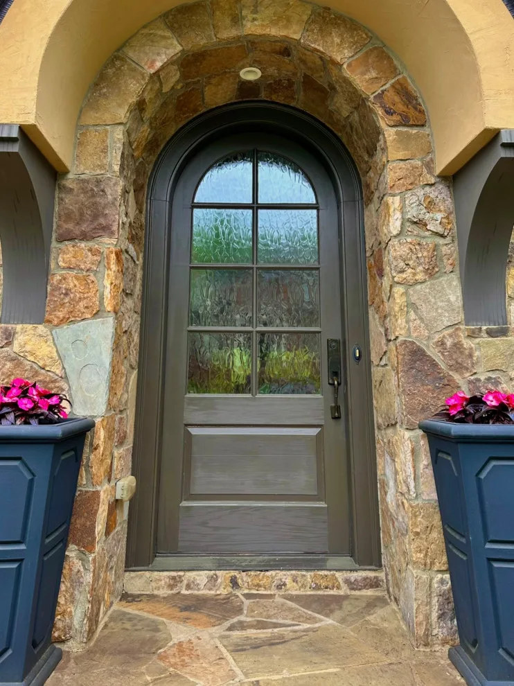 Entry Door with Arch Red Oak Stain by JM Customs & Restorations - Photo 4
