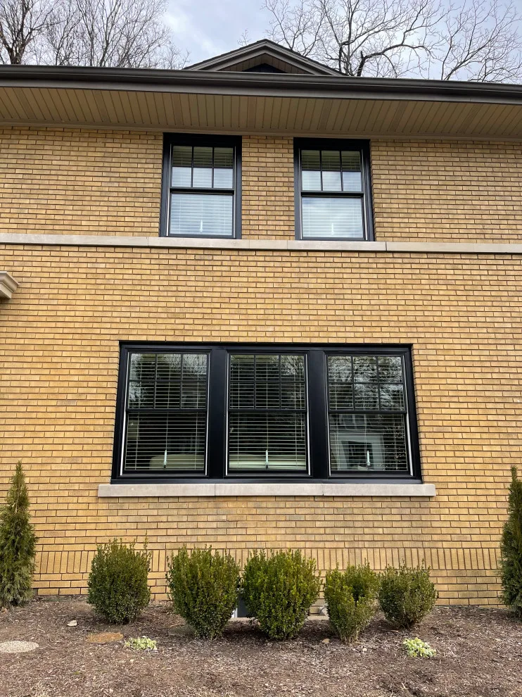 Updated black-framed Pella windows by Lank Construction - Photo 5