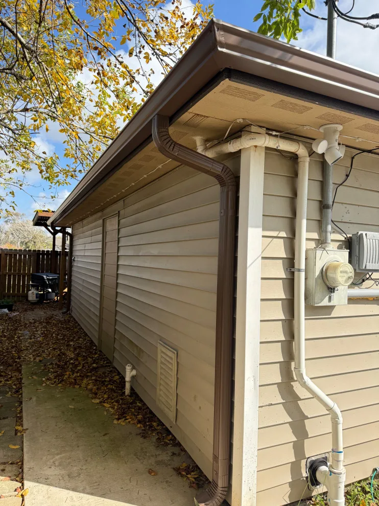 Beaverbrown Seamless Gutters by Universal Roofing And Restoration - Photo 5