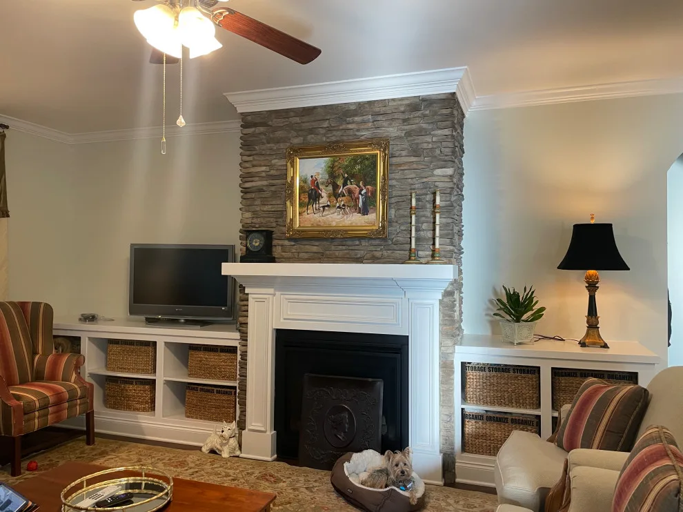 Bespoke Shelving Unit for Living Room by TG Construction & Design, Inc. - Photo 2