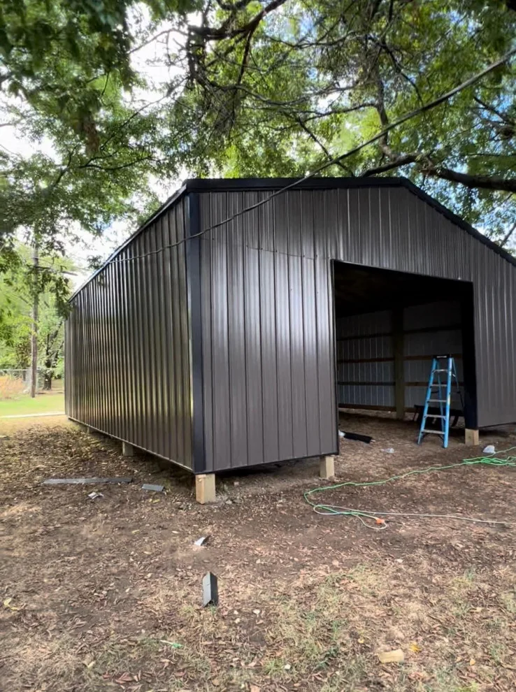 Fresh pole barn by Edwards Custom Contracting LLC. - Photo 4