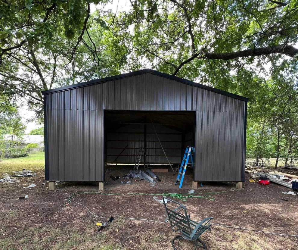 Fresh pole barn by Edwards Custom Contracting LLC. - Photo 3