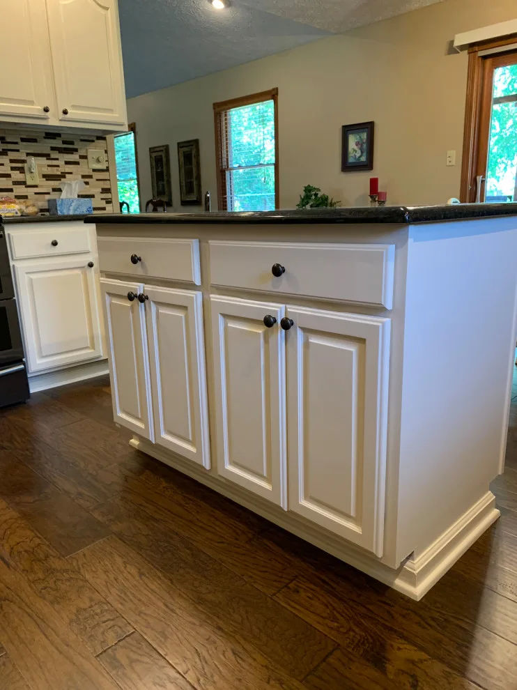 Cabinet painting and kitchen makeover by Homanvestments LLC & Extreme Custom Construction - Photo 4