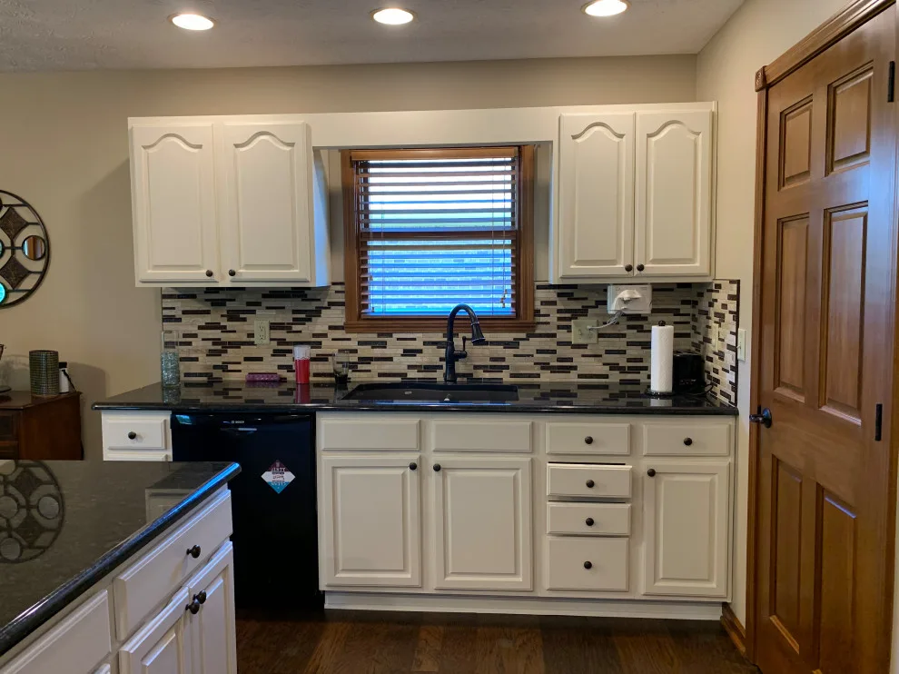 Cabinet painting and kitchen makeover by Homanvestments LLC & Extreme Custom Construction - Photo 3