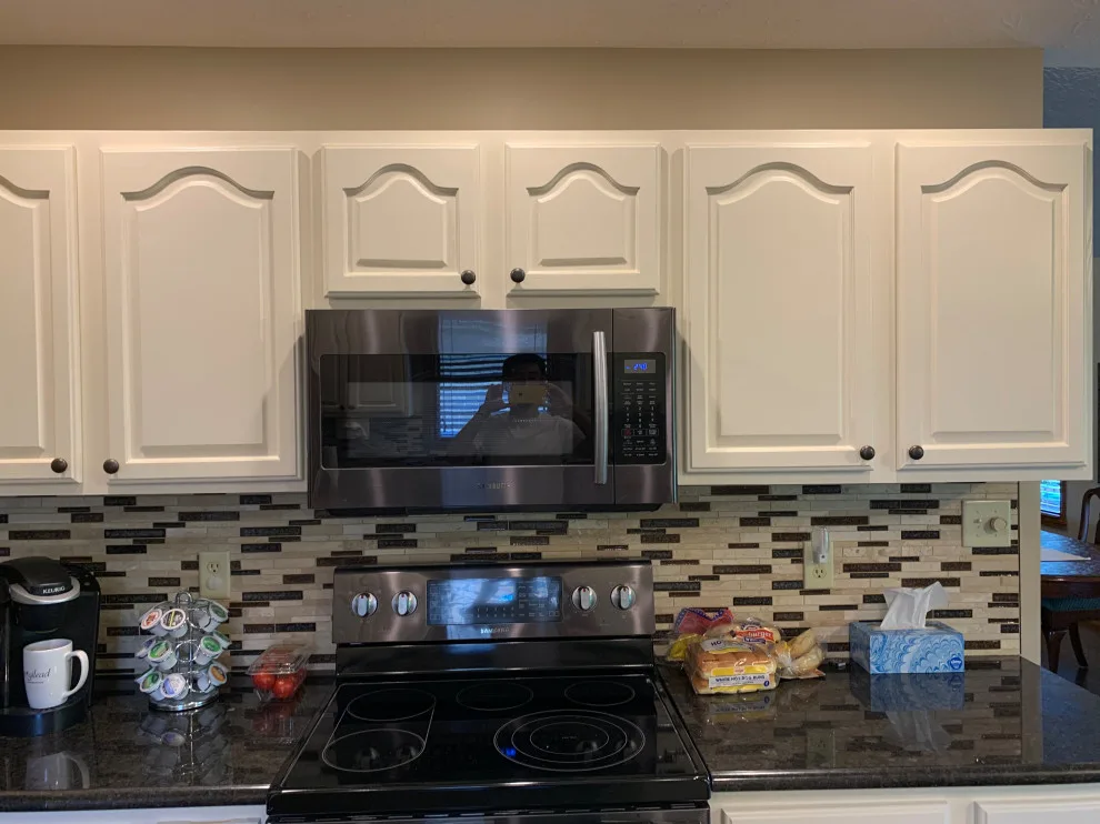 Cabinet painting and kitchen makeover by Homanvestments LLC & Extreme Custom Construction - Photo 6