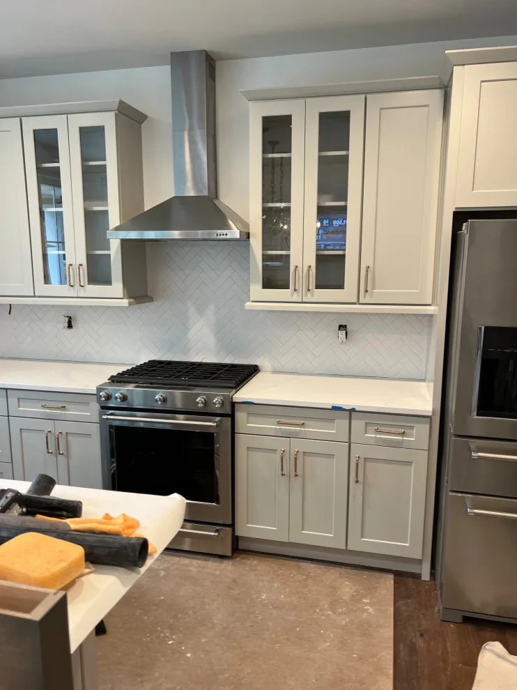 Chevron tile backsplash by IMG Construction Services - Photo 4