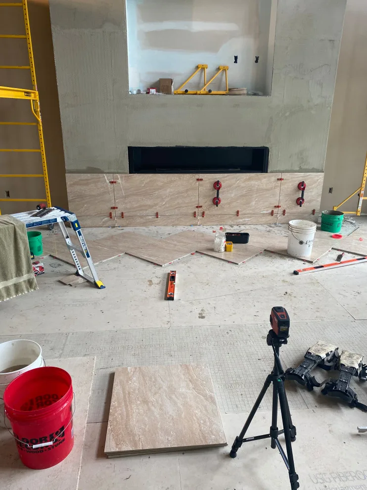 Brad and Susan's fireplace wall by JCB Interiors LLC - Photo 3