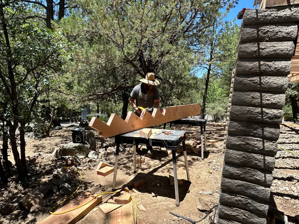 Deck demolition and reconstruction using Timber Tech/Azek decking and Fortress railing by RyMar Builders - Photo 2