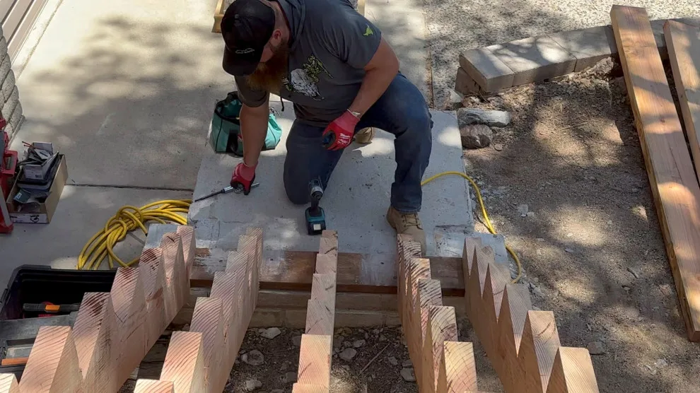 Deck demolition and reconstruction using Timber Tech/Azek decking and Fortress railing by RyMar Builders - Photo 6