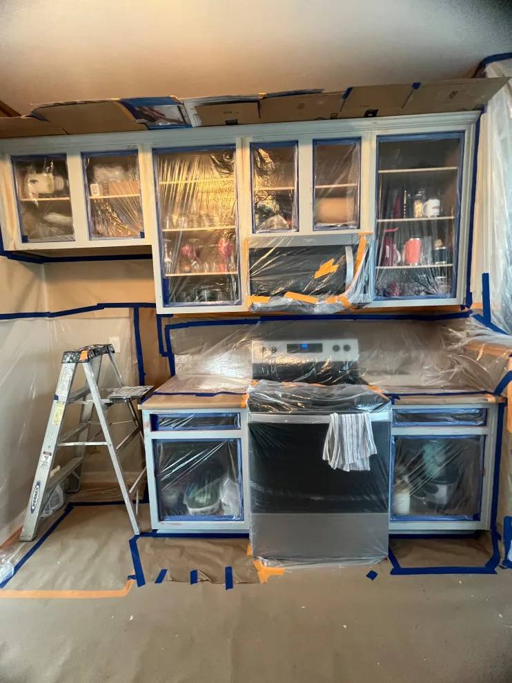 Cabinet Painting and Backsplash Installation by JM Customs & Restorations - Photo 3