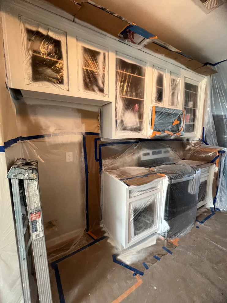 Cabinet Painting and Backsplash Installation by JM Customs & Restorations - Photo 22