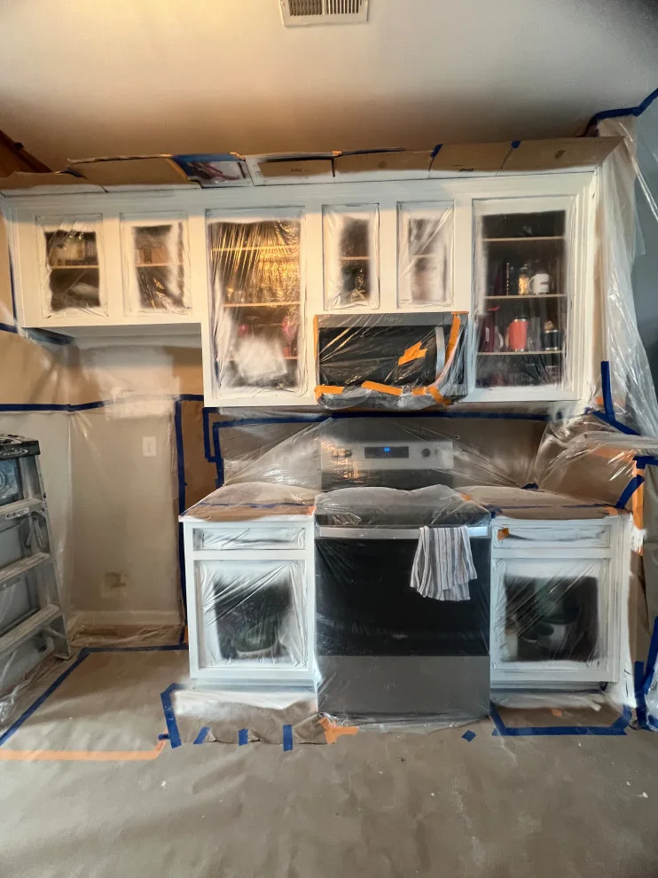 Cabinet Painting and Backsplash Installation by JM Customs & Restorations - Photo 15