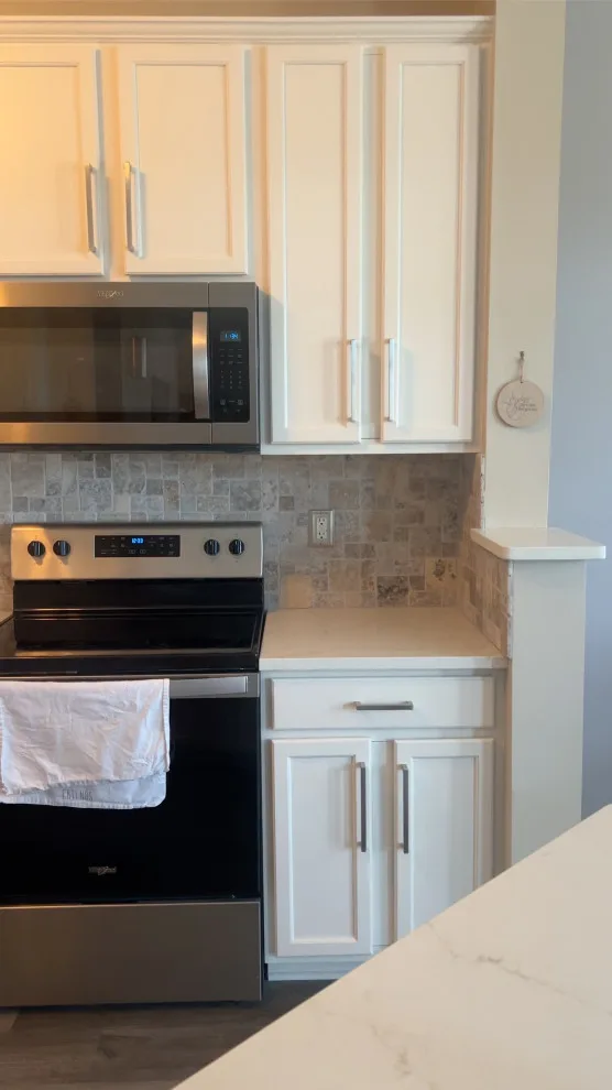 Cabinet Painting and Backsplash Installation by JM Customs & Restorations - Photo 7