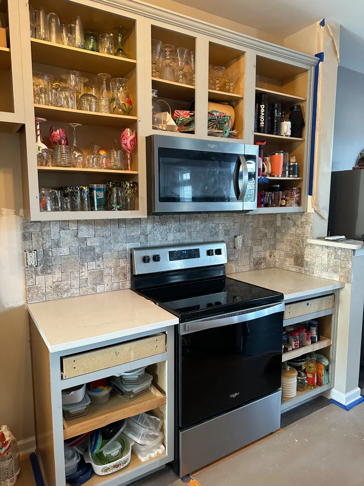 Cabinet Painting and Backsplash Installation by JM Customs & Restorations - Photo 11