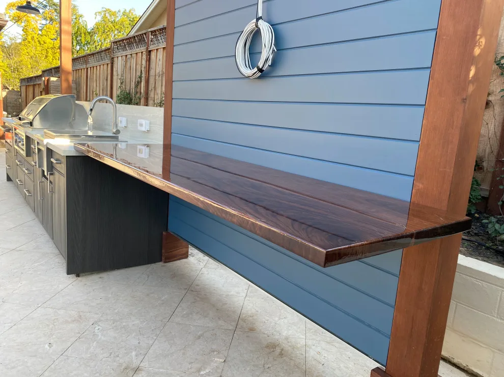 Contemporary Pergola Outdoor Experience by Merrick Construction & Design - Photo 6