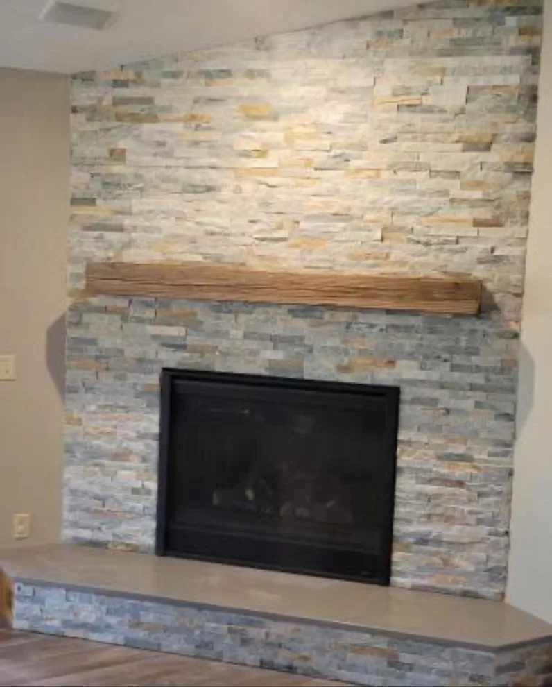 Repurposed timber mantel by Lank Construction - Photo 2