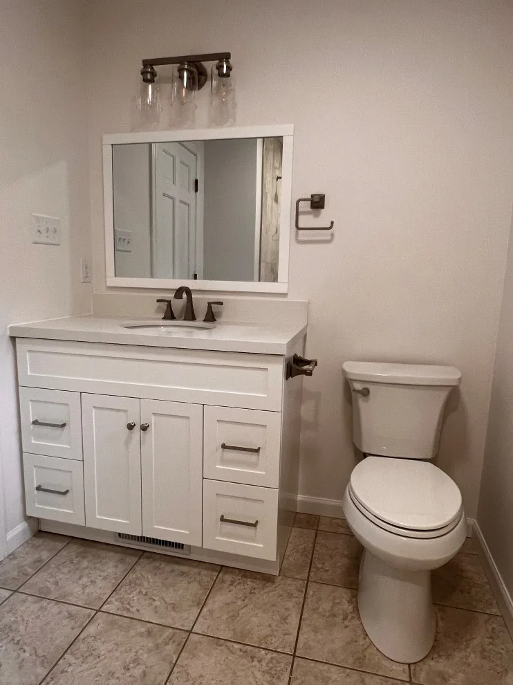 Camby Compact Bathroom Renovation by Homanvestments LLC & Extreme Custom Construction - Photo 2