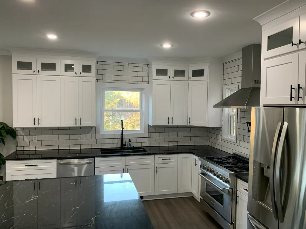 Kitchen Expansion with Dual-Sided Fireplace, Lighting, and Flooring by Riverstone Construction And Home Improvement - Photo 12