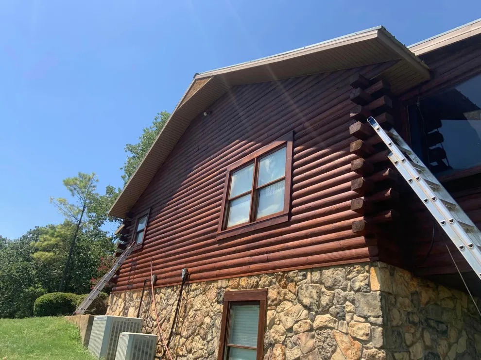Log Cabin Renovations by Red Rock Log Homes Of Oklahoma - Photo 3