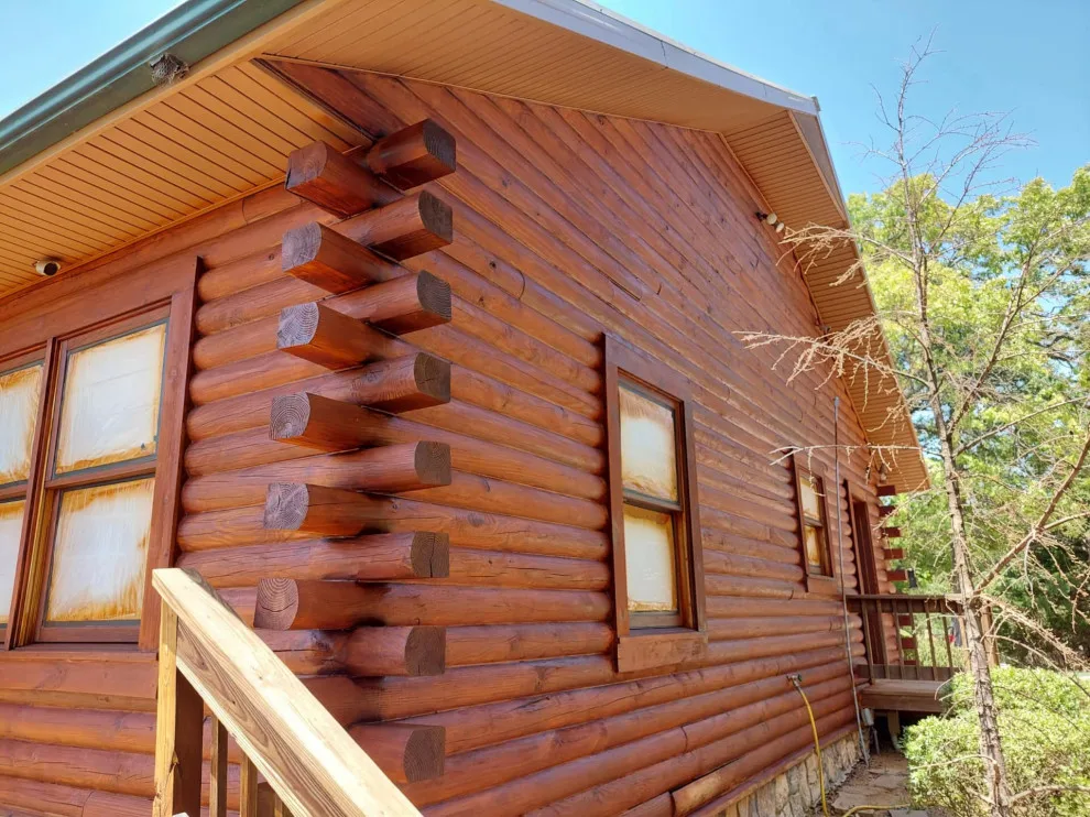 Log Cabin Renovations by Red Rock Log Homes Of Oklahoma - Photo 5