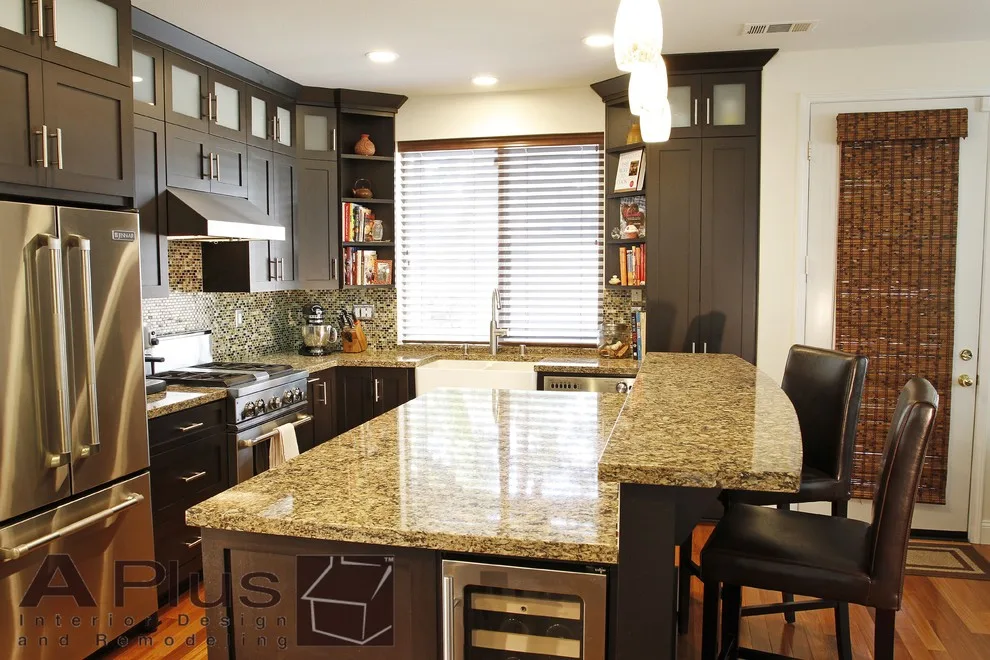 Covina Kitchen and Fireplace Renovation 32 by APlus Interior Design & Remodeling - Photo 4