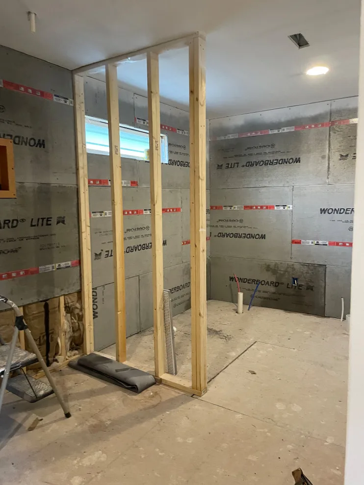 Primary Bathroom with Laundry by JV Custom Construction LLC - Photo 3