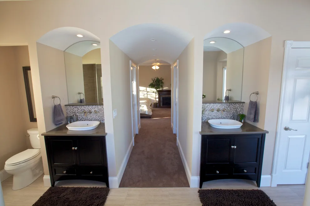 Primary Bedroom, Bathroom, and Spa Area by Three Four Builders - Photo 17