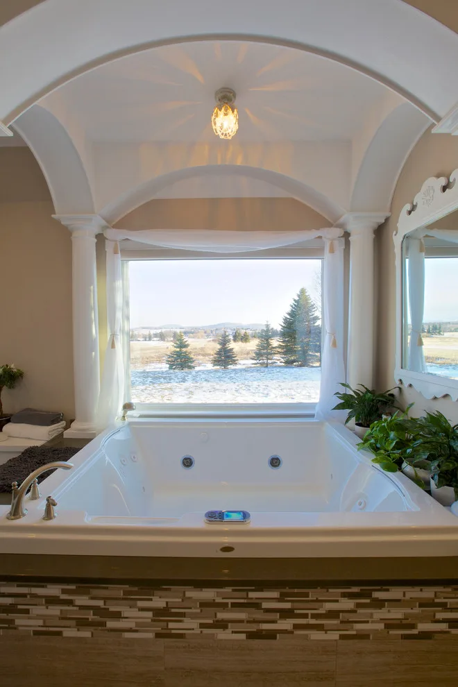 Primary Bedroom, Bathroom, and Spa Area by Three Four Builders - Photo 9