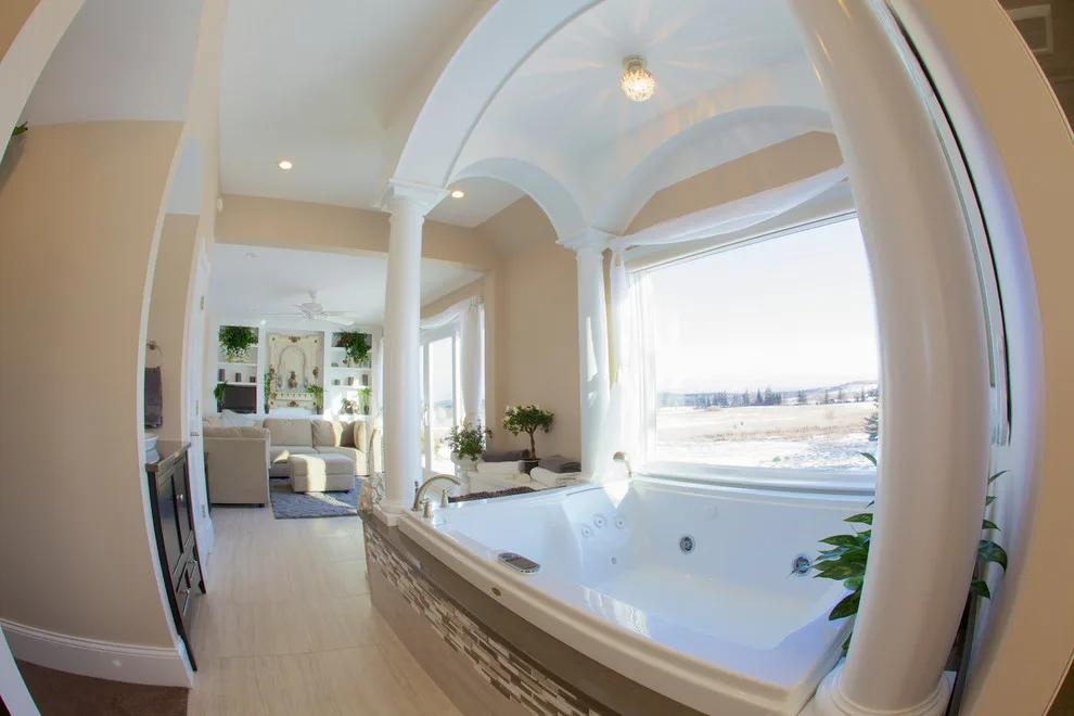Primary Bedroom, Bathroom, and Spa Area by Three Four Builders - Photo 8